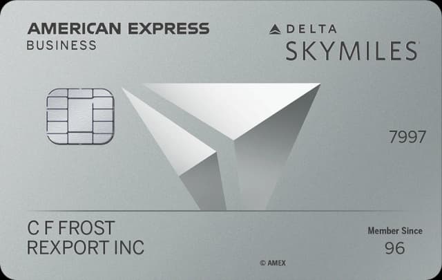 Delta SkyMiles Platinum Business American Express Card card art