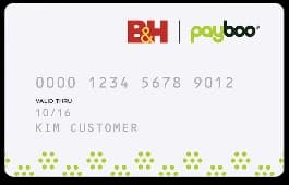 B&H Payboo Card card art