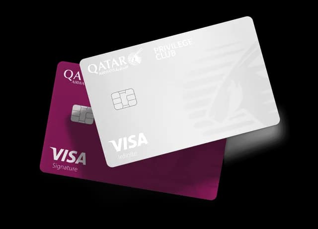 Qatar Airways Privilege Club Visa Signature Credit Card card art
